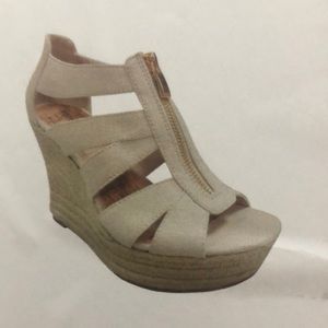 Tan Wedge Heels